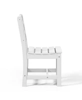 Outdoor Hdpe Patio Classic Armless Dining Side Chair