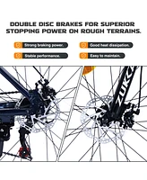 27.5 Inch Wheels 21 Speed Mountain Bike, for Men Women Boys and Girls, Front Suspension,Aluminum Alloy Frame
