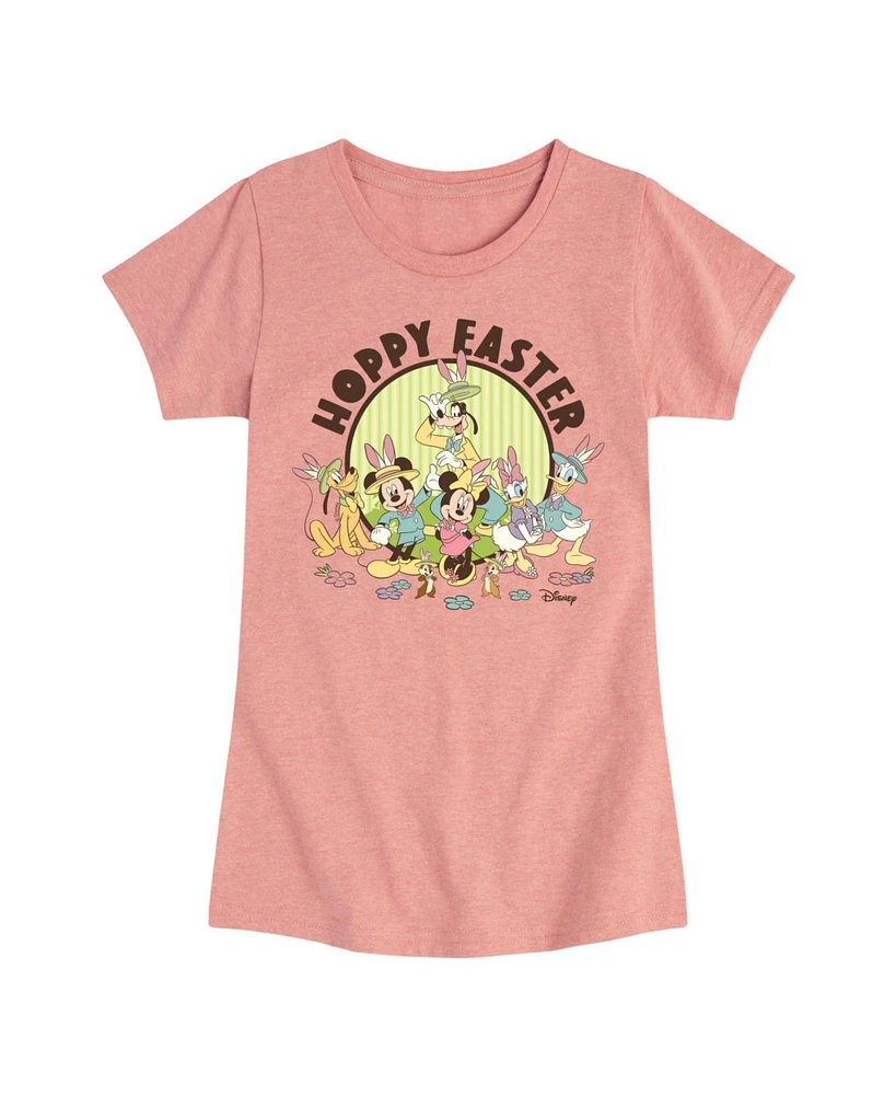 Disney Big Girls Hoppy Easter Graphic Short Sleeve T-Shirt