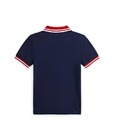 Polo Ralph Lauren Toddler and Little Boys Baseball-Logo Mesh Shirt