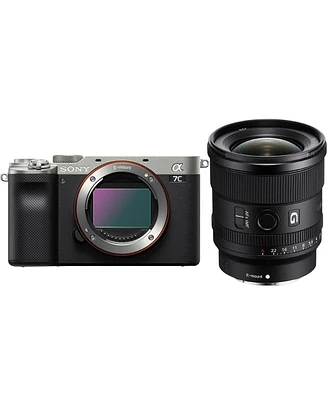 Sony Sony Alpha 7C Full Frame Mirrorless Interchangeable Ultra-Wide E-Mount Lens Digital Camera, Silver