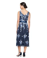 Alex Evenings Women's Embroidered Midi Dress