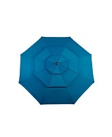 10ft 3-Tier Auto-Tilt Patio Umbrella (Dark Blue)