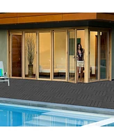 Interlocking Deck Tiles, 11.8"x11.8" (44-Pack), Outdoor Flooring for Patio, Poolside, Backyard