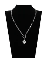 Unwritten Diamond Cut Clover Pendant Necklace