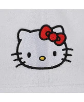 Hello Kitty Embroidered Character Head Art Adult White Baseball Cap