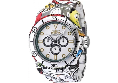 Invicta Men's 47854 Pro Diver Quartz Chronograph Black, Silver, Green Dial Watch