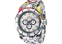 Invicta Men's 47854 Pro Diver Quartz Chronograph Black, Silver, Green Dial Watch