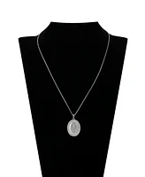 Unwritten Cubic Zirconia Mother of Pearl Mary Pendant Necklace