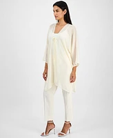 Anne Klein Women's Tie-Front Kimono Top