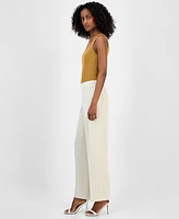 Anne Klein Women's Pull-On High-Rise Wide-Leg Pants