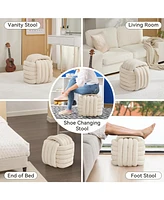 Modern Knot Design Ottoman: Stylish and Comfortable