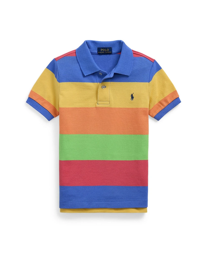 Polo Ralph Lauren Toddler and Little Boys Striped Mesh Shirt