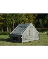 Inflatable Camping Tent: Easy Setup 4-Season Glamping for 4-6, Waterproof, Windproof, Portable