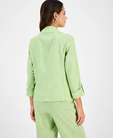 Kasper Women's Linen-Blend Blazer