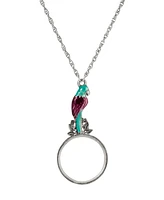 2028 Enamel Parrot Magnifier Necklace