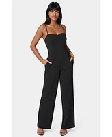 bebe Women's Sweetheart Jumpsuit