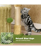 Cat Tree with Scratching Posts & Dangling Ball Fun & Engaging Play Tower for Cats