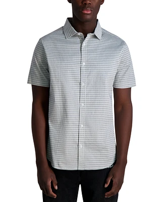 Karl Lagerfeld Paris Men's All-Over K-Logo Shirt
