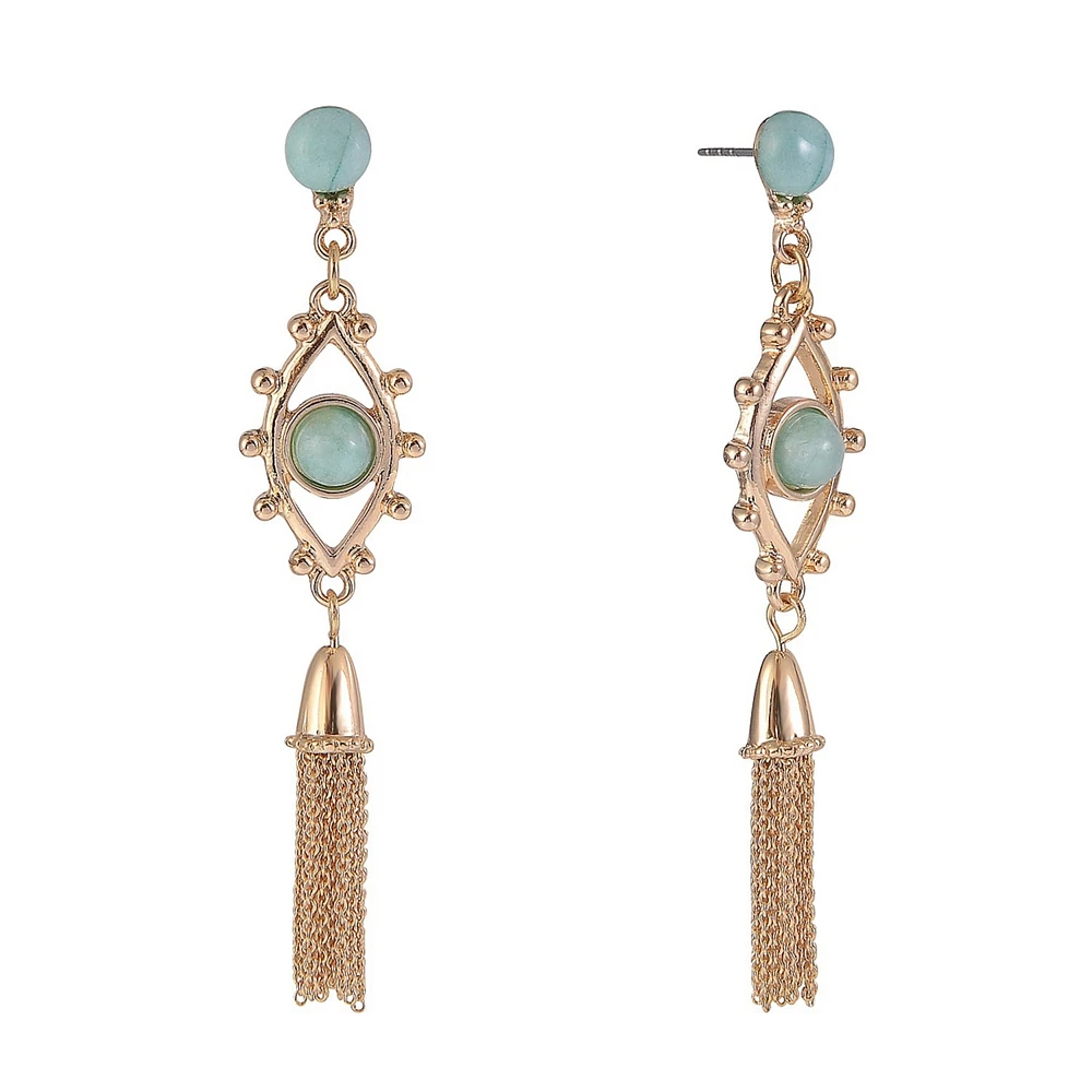 Rachel Rachel Roy Evil Eye Linear Chain Earrings