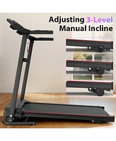 Electric Folding Treadmill for Home: Incline, Bluetooth, 2.5HP