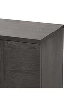 Wood Traditional Sideboard with Adjustable Shelves for Kitchen, Dining and Living (Taupe)