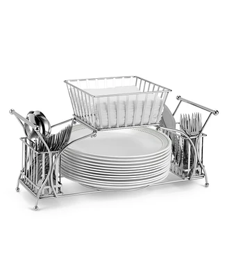 Sorbus 4 Section all-in-one Buffet Utensil Caddy - Ideal for Dining Table, Party, Buffet, Kitchen, Entertaining