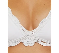 Becca Women's Colette Flower Halter Bikini Top