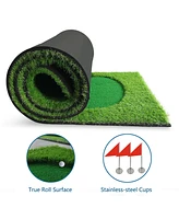 Golf Putting Green, Practice Putting Green Mat, Large Professional Golfing Training Mat for Indoor Outdoor