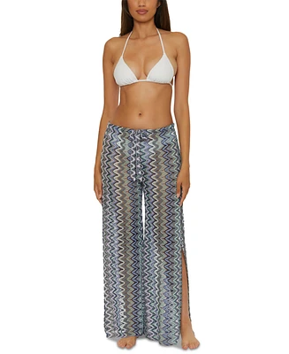 Becca Women's Sundown Crochet Split-Leg Cover-up