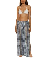 Becca Women's Sundown Crochet Split-Leg Cover-up