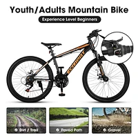 21-Speed Aluminum Mountain Bike: Lightweight, Durable