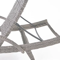 Stylish and Comfortable Wicker Armed Chaise Lounge (Optional 2-Pack)