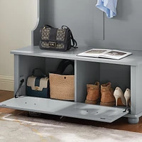 Modern Hall Tree with Storage Bench & Hooks