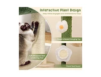 Modern Cat Tree with Plush Top Perch Stylish & Cozy Kitty Tower for Indoor Cats