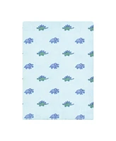 Hudson Baby Boys Cotton Flannel Burp Cloths 12-Pack Bundle, Pastel Dino, One Size