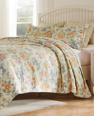 Greenland Home Fashions Chloe Modern Floral -Pc. Quilt Set