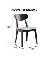 Furniture of America 2-Pc. Irma Solid Wood Dining Chair Set