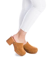 Carmela Leather Collection Women's Heeled Clogs