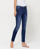 Vervet Women's Mid Rise Ankle Skinny Jeans