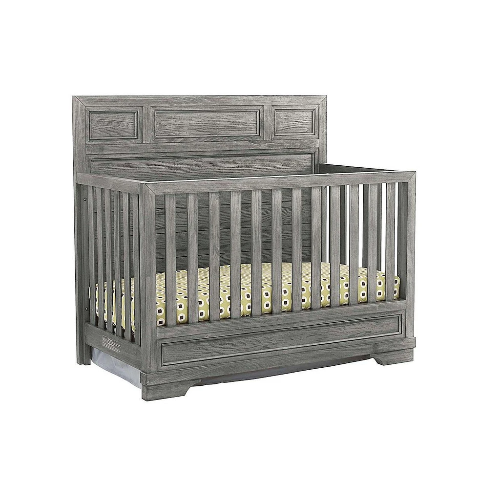 Westwood Design Foundry Traditional Wood Convertible Crib in Brushed Pewter