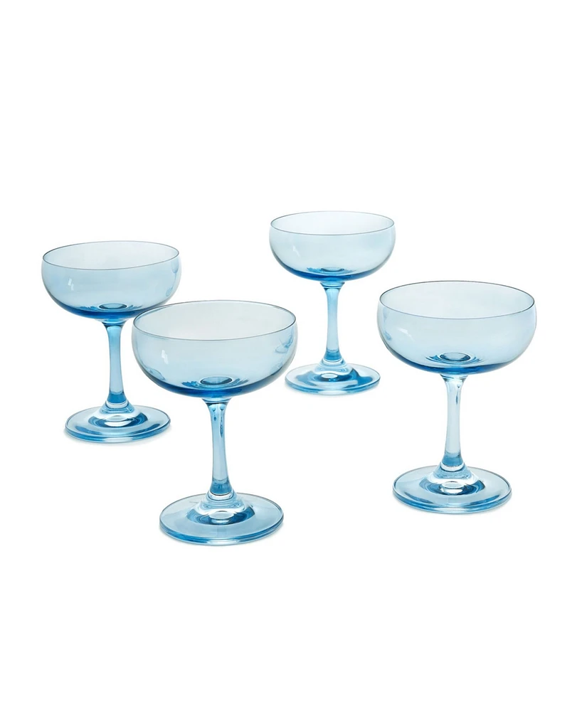 Godinger Veneto Champagne Coupe Glasses, Set of 4