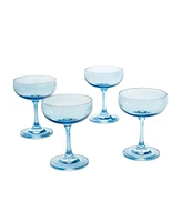 Godinger Veneto Champagne Coupe Glasses, Set of 4