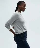 Mango Women's Flared Cropped Jeans