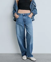 Mango Women's Mid-Rise Balloon Jeans
