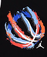 Jordan Toddler Boys 2-Piece Ball Fire Mixed Shorts and T-Shirt Set