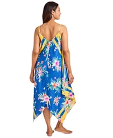 Tommy Bahama Women's Floral-Print Scarf Cover-Up Dress