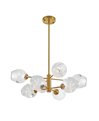 Dainolite 8" Metal Abii 8 Light Chandelier