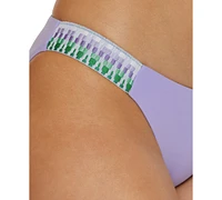 Becca Women's Fiesta Side-Tab Scoop Bikini Bottoms