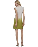 Dkny Women's Sleeveless Ombre-Effect Sheath Dress
